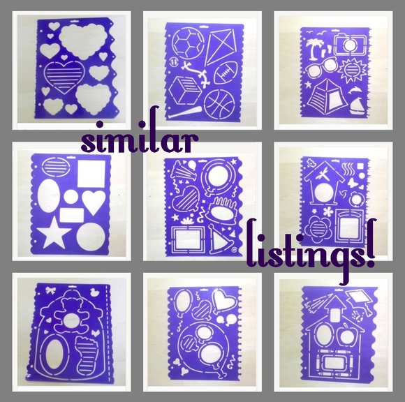 3/$15 VTG Stencil Binder Page Sky's the Limit - Picture 3 of 4